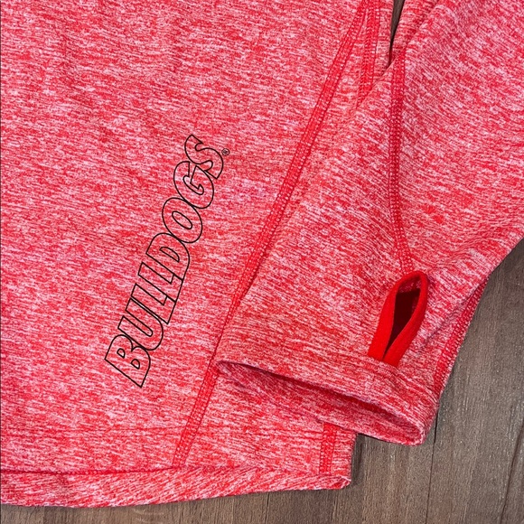 NWT XL Nike Heather Red Georgia Bulldogs Quarter-Zip Pullover LL33 - Picture 2 of 8